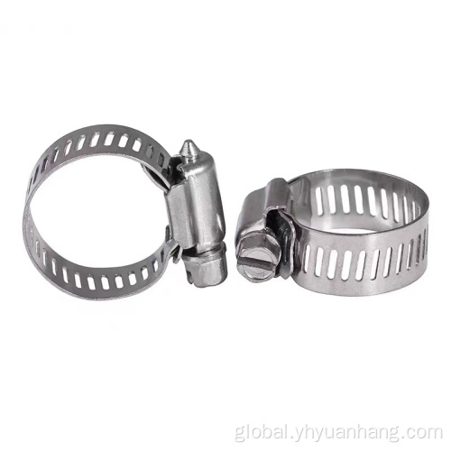 Stainless Steel Adjustable Worm Gear 304 Stainless Steel Gas Hose Clamp Manufactory